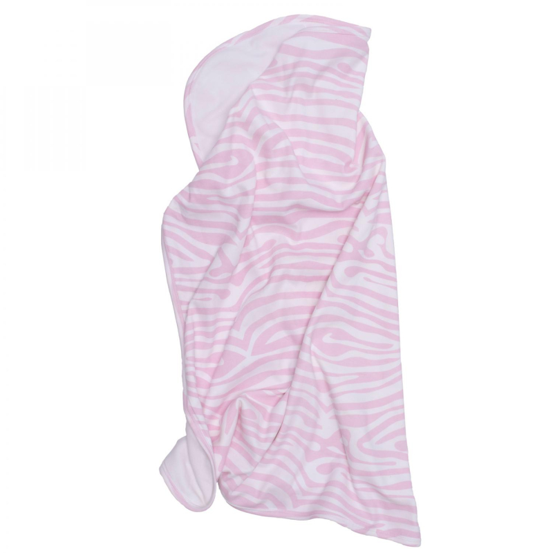 Summerville, Babytæppe med rosa dyreprint — Pureorganic.dk