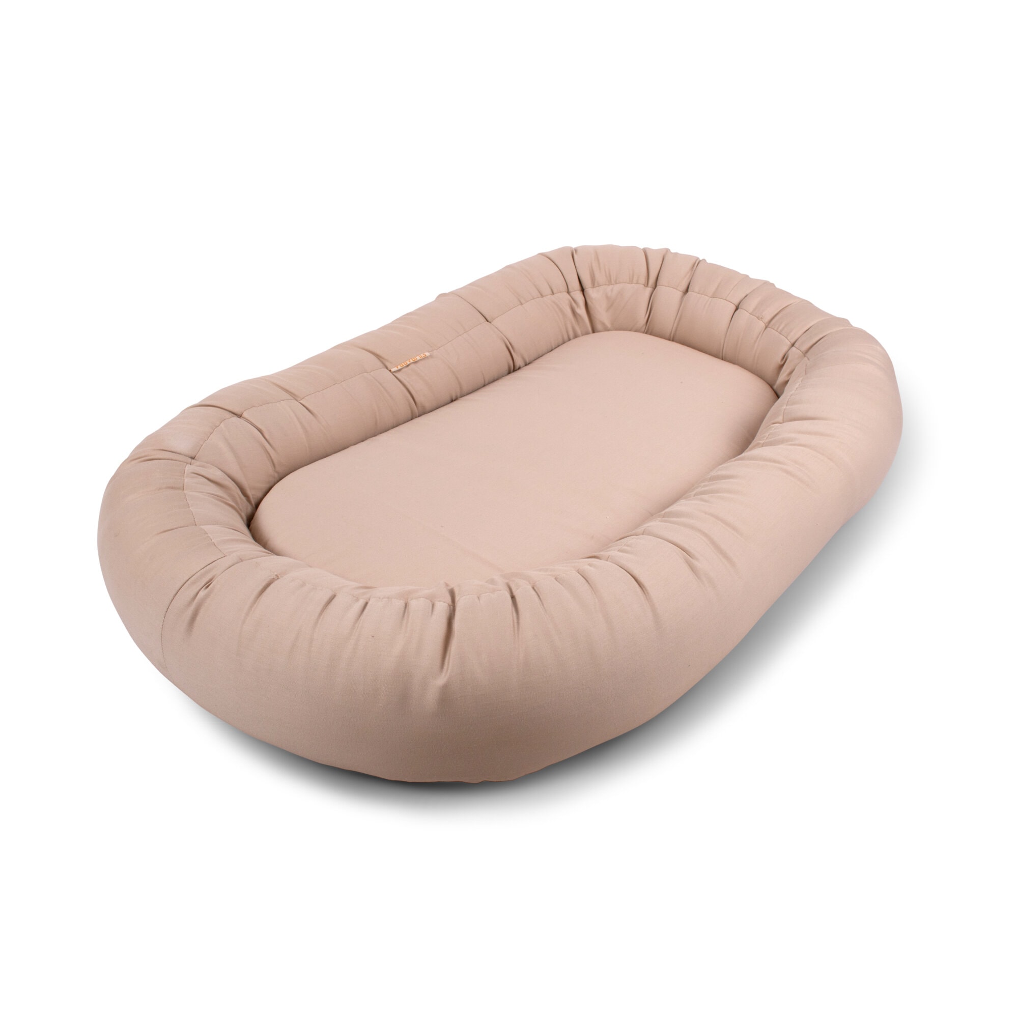 Filibabba babynest 2. generation Warm Grey — barselsgave til baby
