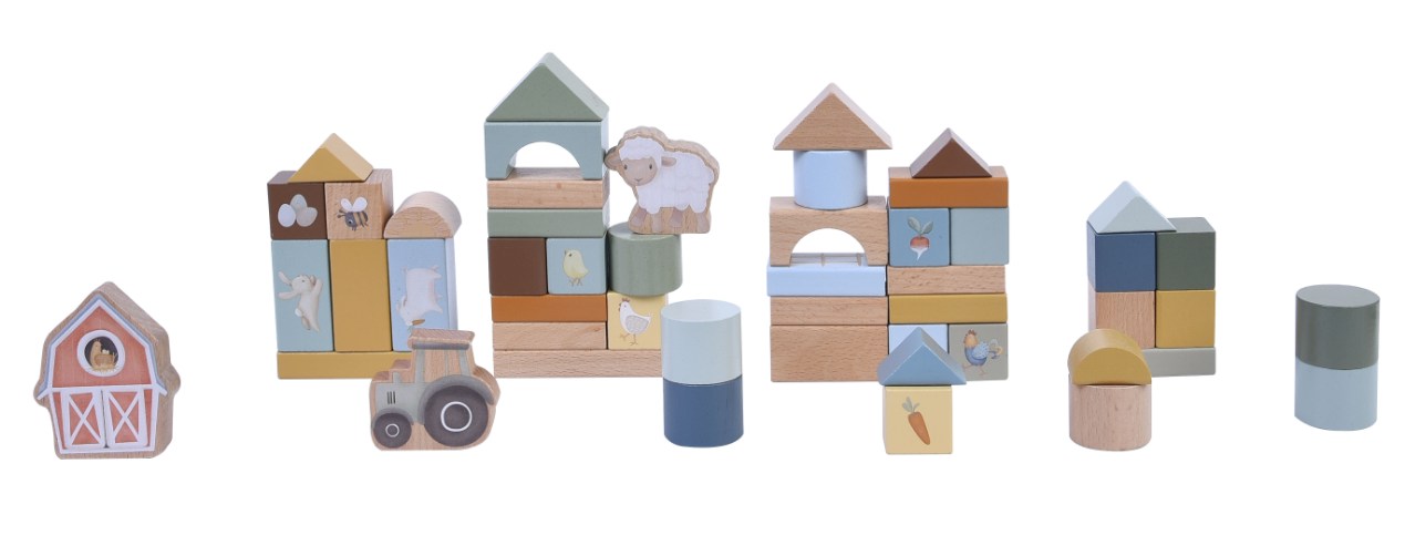 Little Dutch byggeklodser Little Farm fra Luxbaby.dk — barselsgave til baby