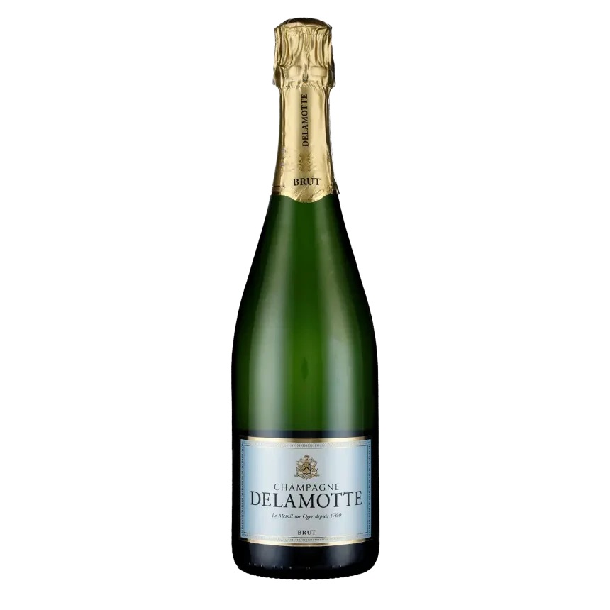 Delamotte Champagne Brut (halvflaske) — romantisk forlovelsesgave fra Johnsen Wine