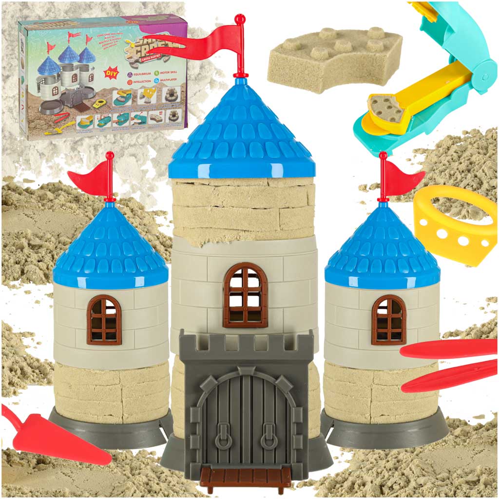 Sand til børn 750g slot kreativt sæt — Lammeuld.dk