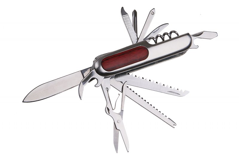 lommekniv INOX multifunktionskniv med 11 funktioner — Nordic Tool