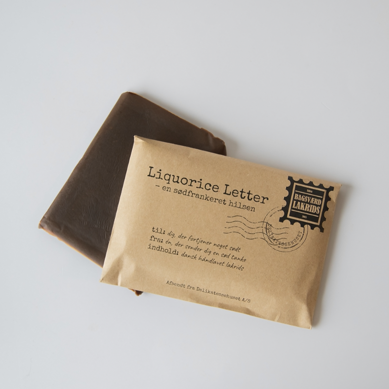 Liquorice Letter fra Bagsværd Lakrids med 'Classic'-lakrids — Gaestus