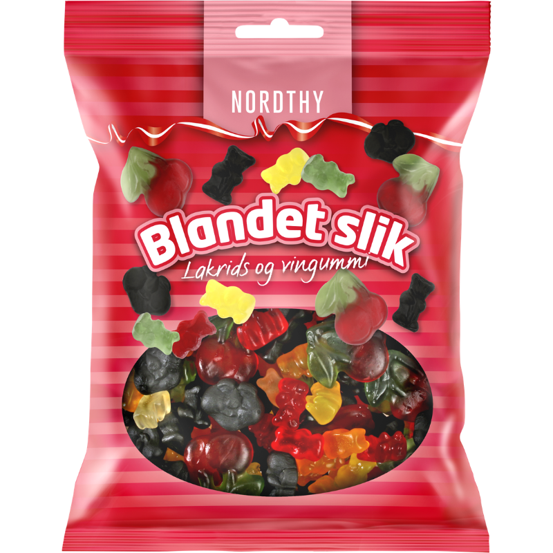 Nordthy Blandet Slik Lakrids & Vingummi (300 g) — Helsebixen.dk