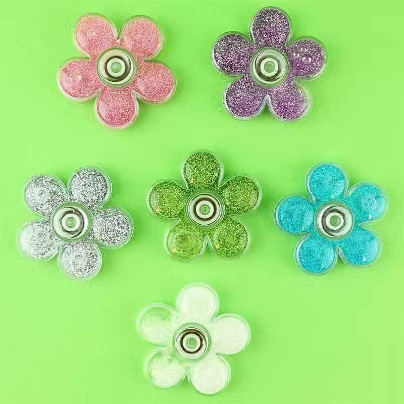 Fidget Spinner Med Glitter Assorteret - 1 Stk — Ovellie
