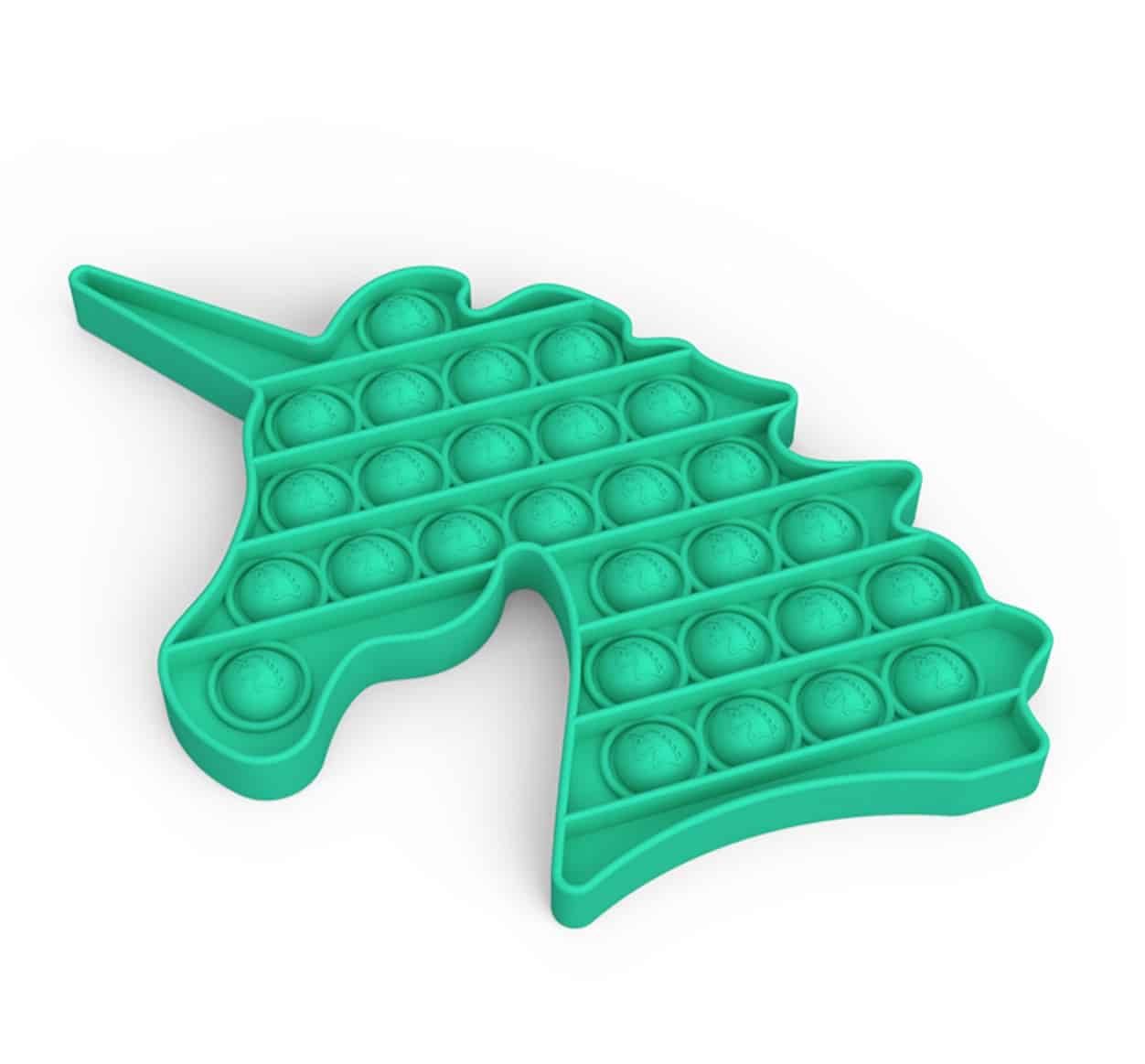 Fidget Toys - Pop It Bubbles - Enhjørning Regnbue (flere farver) - Grøn — Satana.dk