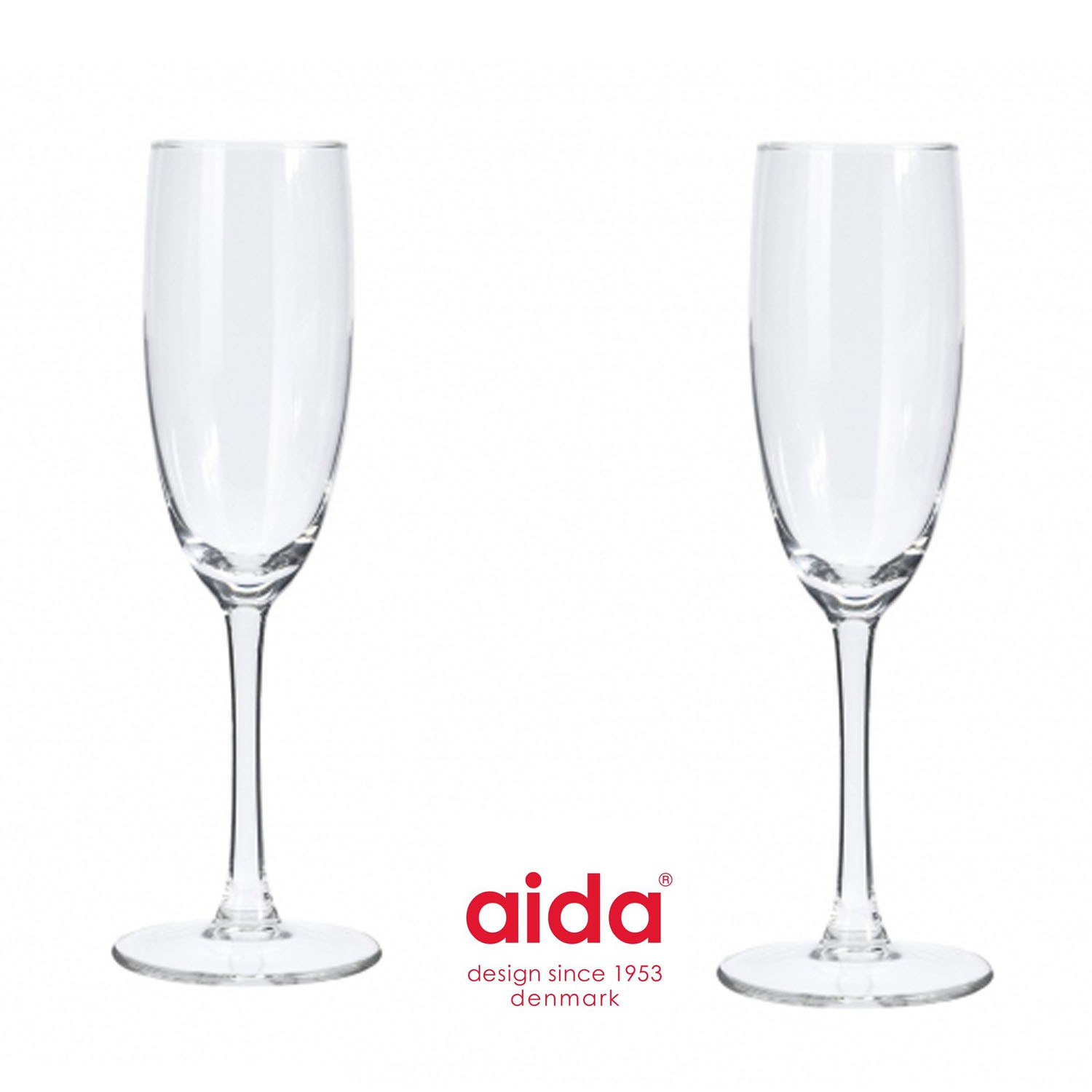Gourmet champagneglas 2 stk — studentergave fra Dahls Gravering
