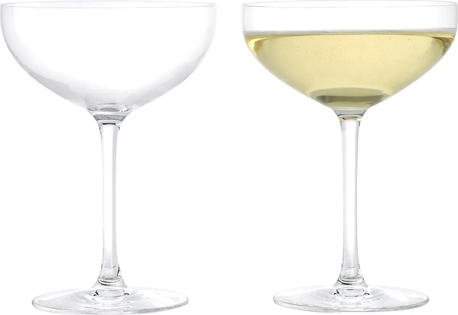 Premium 2 stk. Champagneskål — studentergave fra Magasin