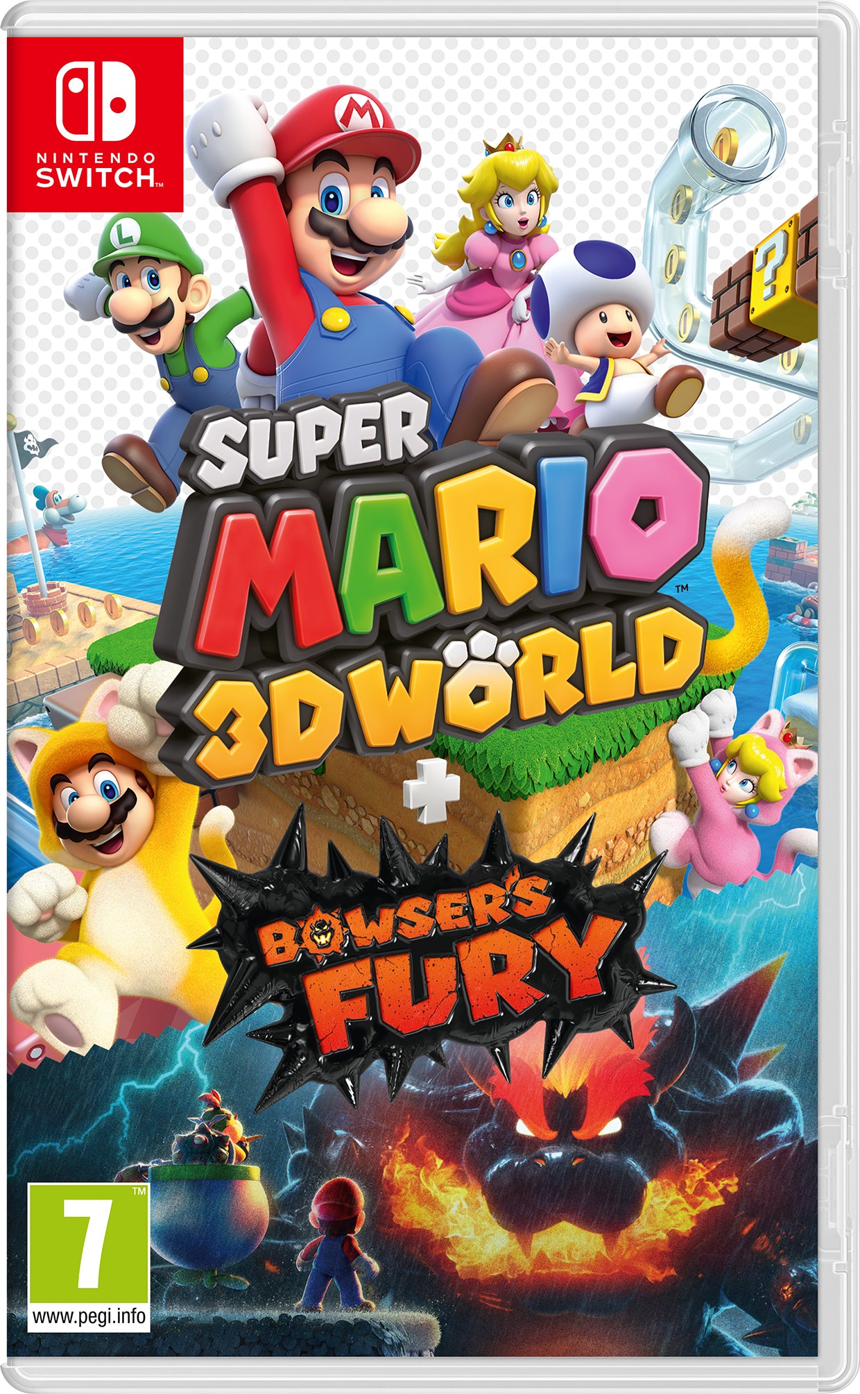 Super Mario 3D World + Bowser's Fury — Nintendo Switch — studentergave fra Geek'd