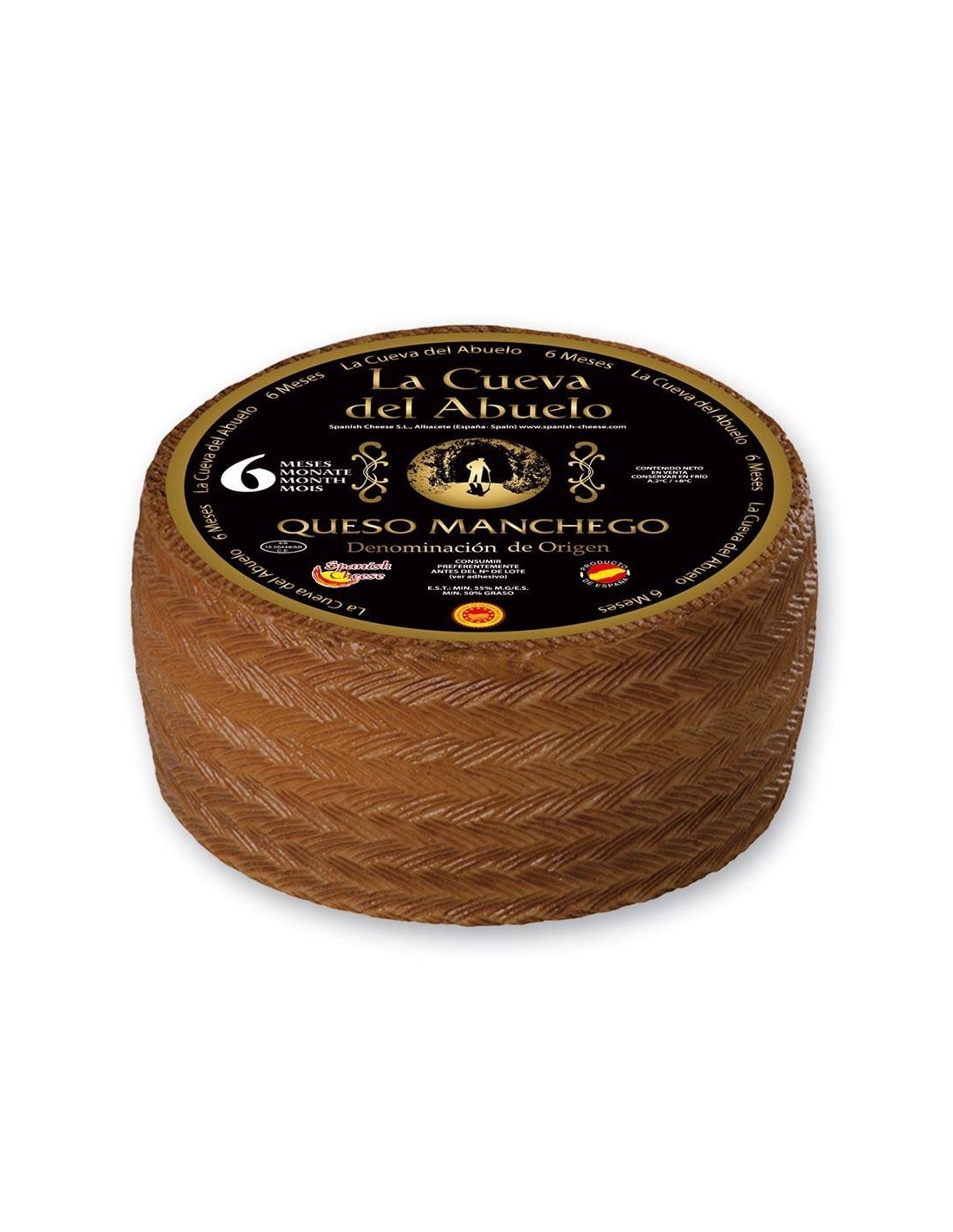 Manchego Ost Curado La Cueva 6 måneder — Made In Spain
