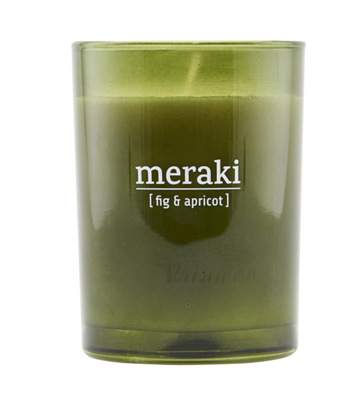 Meraki Duftlys Fig & apricot, h: 10.5 cm, dia: 8 cm. — Ren-velvaereshop.dk